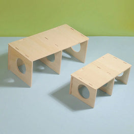 Wooden Hamster Hideout | Natural Small Animal House & Cage Accessory