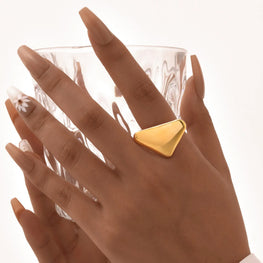 Vnox Stainless Steel Open Ring,Minimalist Irregular Bow Star Sunflower Plant Elements Curved Ring,Finger Jewelry Cute Gifts