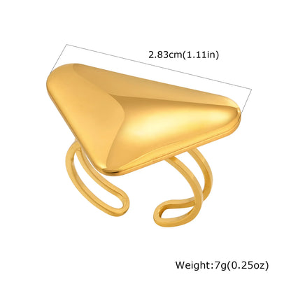Vnox Stainless Steel Open Ring,Minimalist Irregular Bow Star Sunflower Plant Elements Curved Ring,Finger Jewelry Cute Gifts