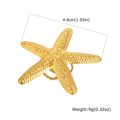 Vnox Stainless Steel Open Ring,Minimalist Irregular Bow Star Sunflower Plant Elements Curved Ring,Finger Jewelry Cute Gifts