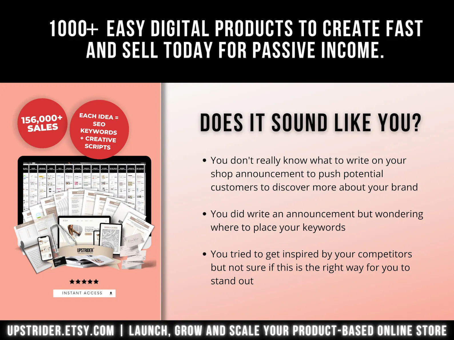 1000 Profitable Digital Products to Create & Sell | Etsy & Passive Income Ideas