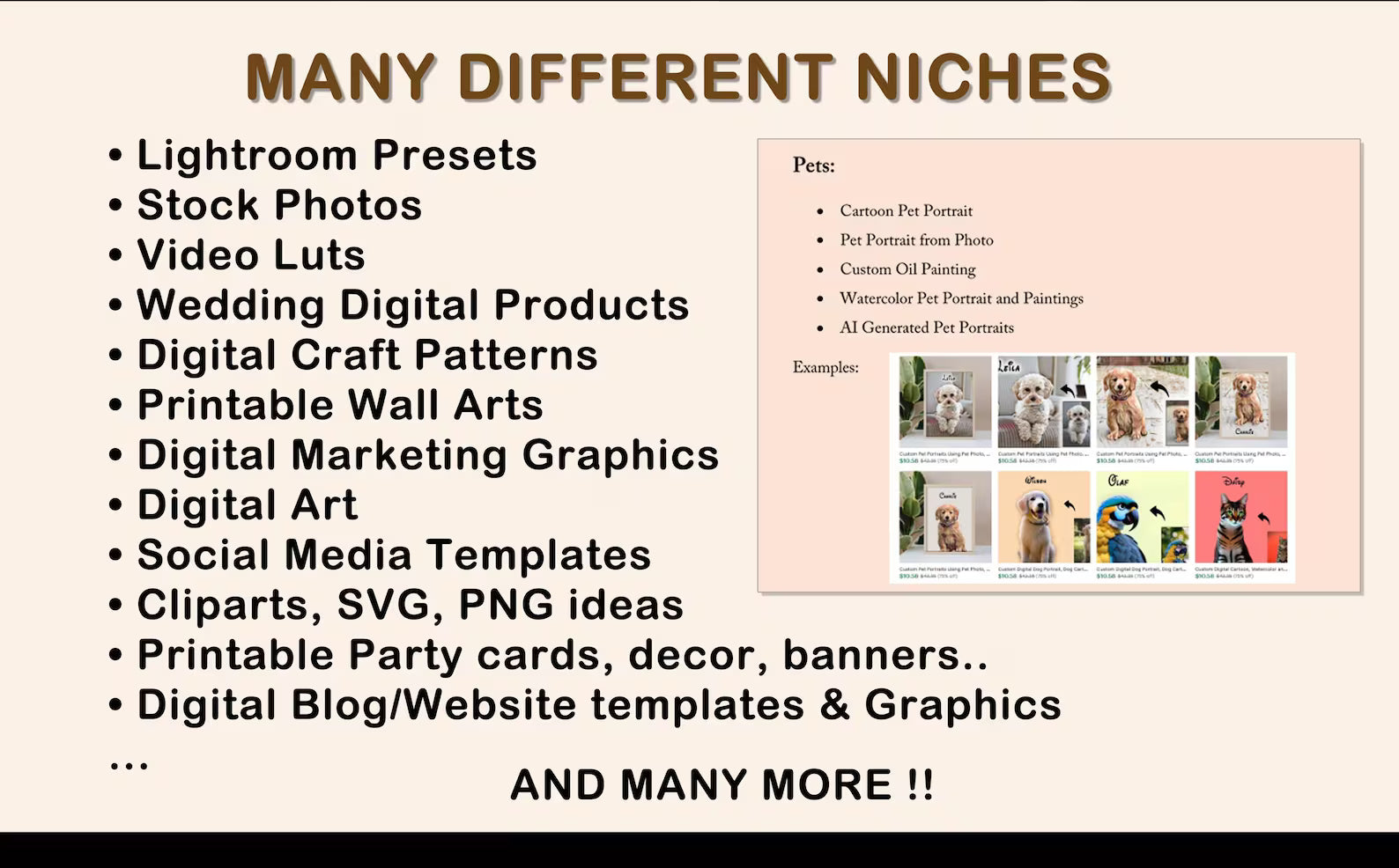 Unlock over 100,000 creative digital product ideas to sell on Etsy, Shopify, or Gumroad! Perfect for beginners