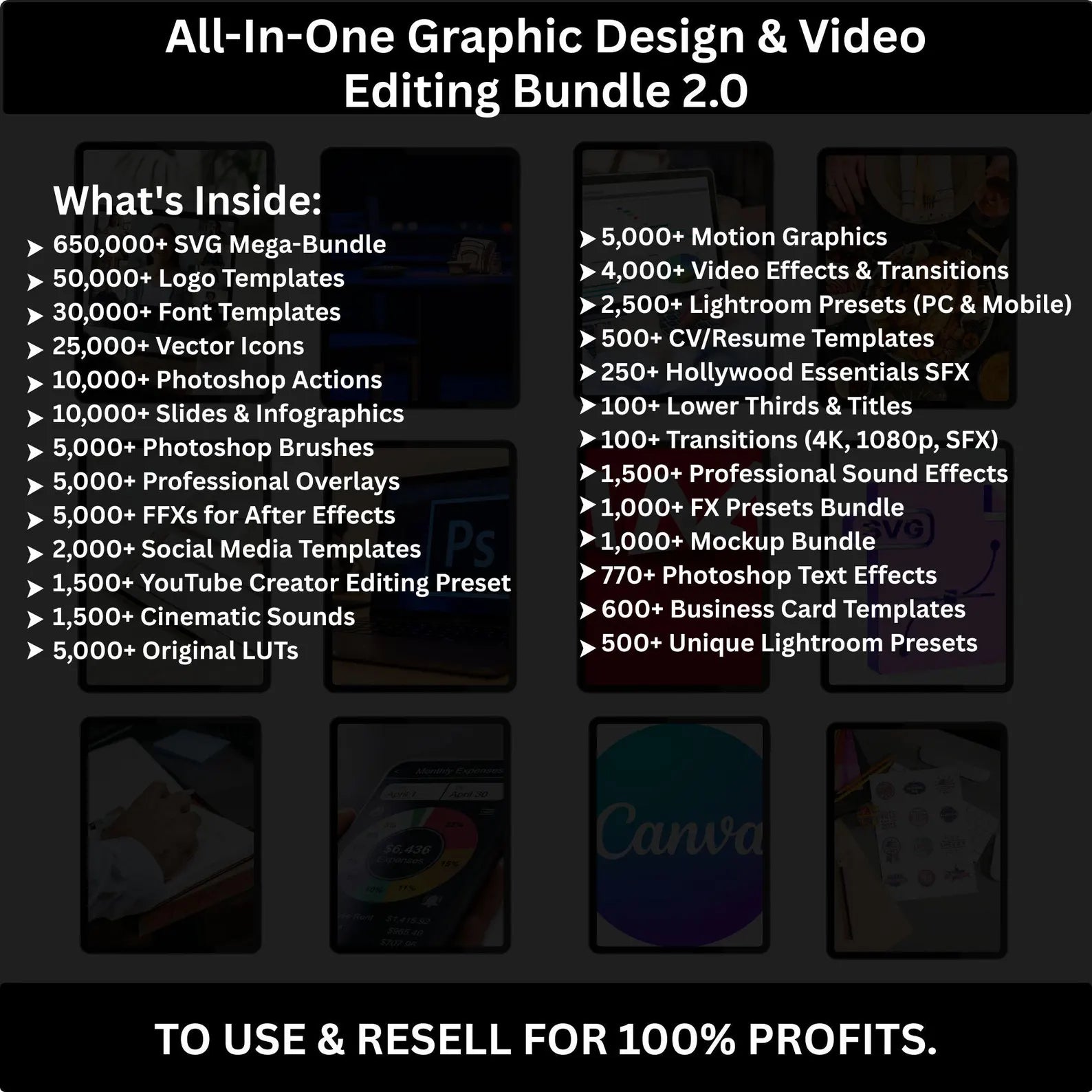 80+ Million PLR & MRR Digital Product Bundle | Canva Templates, Courses, Printables, Ebooks & More | Instant