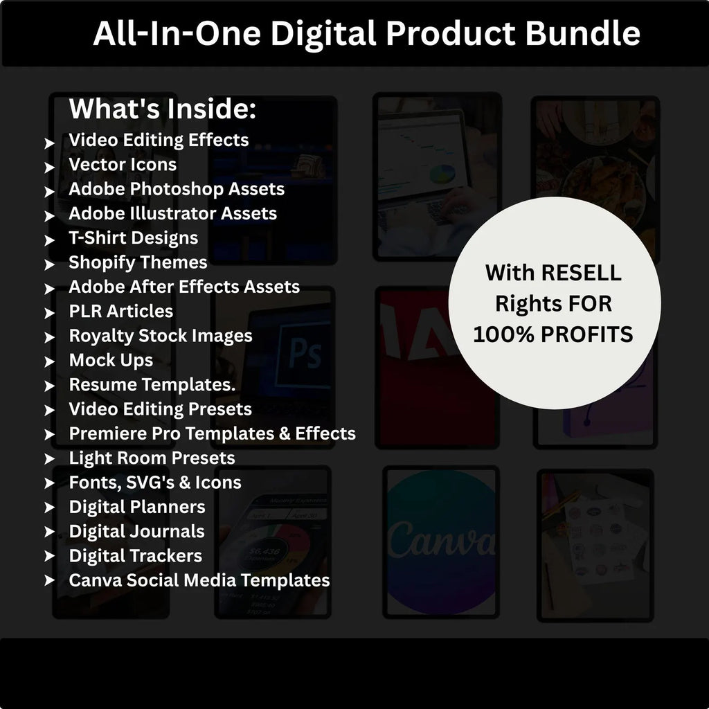 80+ Million PLR & MRR Digital Product Bundle | Canva Templates, Courses, Printables, Ebooks & More | Instant