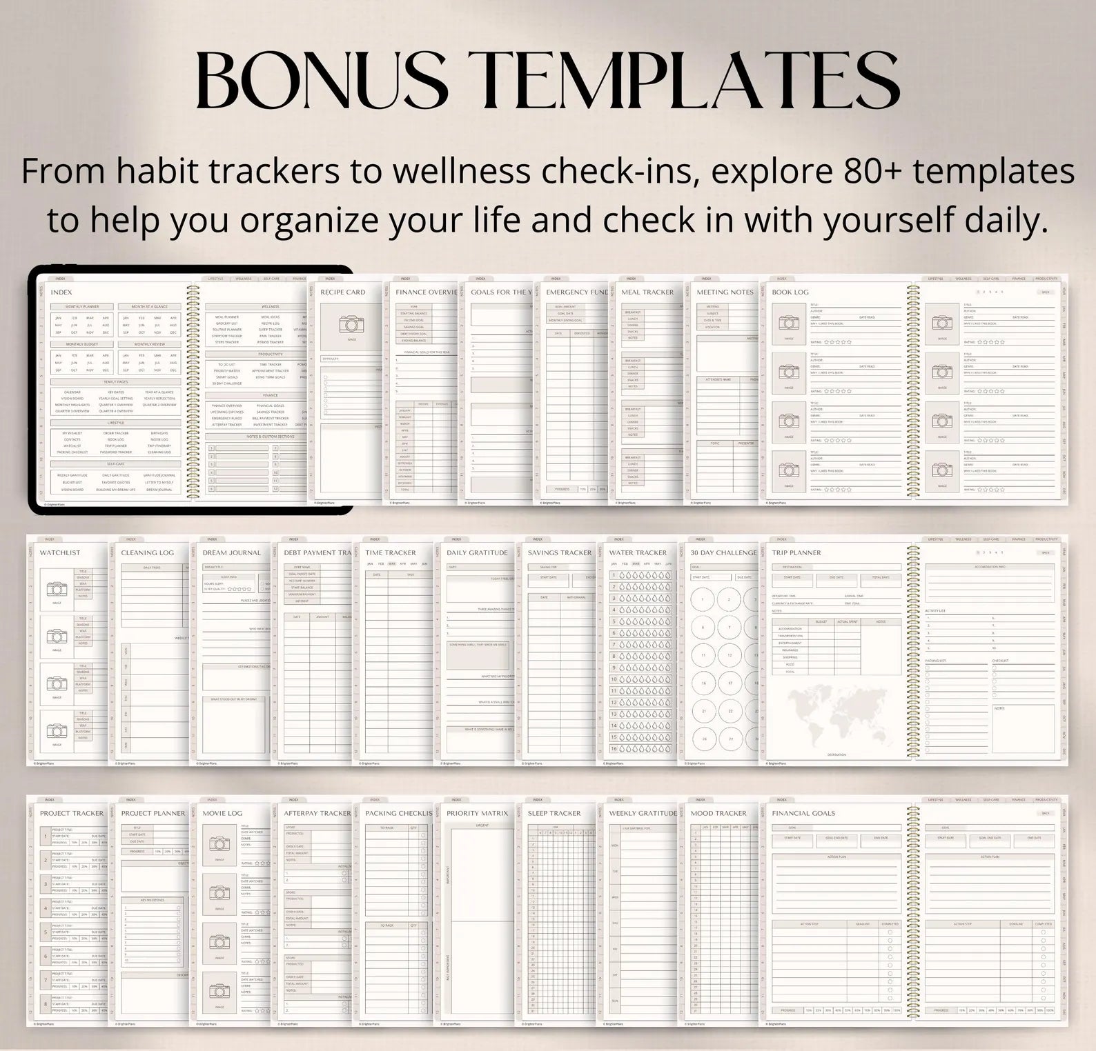 Undated Digital Planner for iPad & Android
