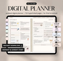 Undated Digital Planner for iPad & Android