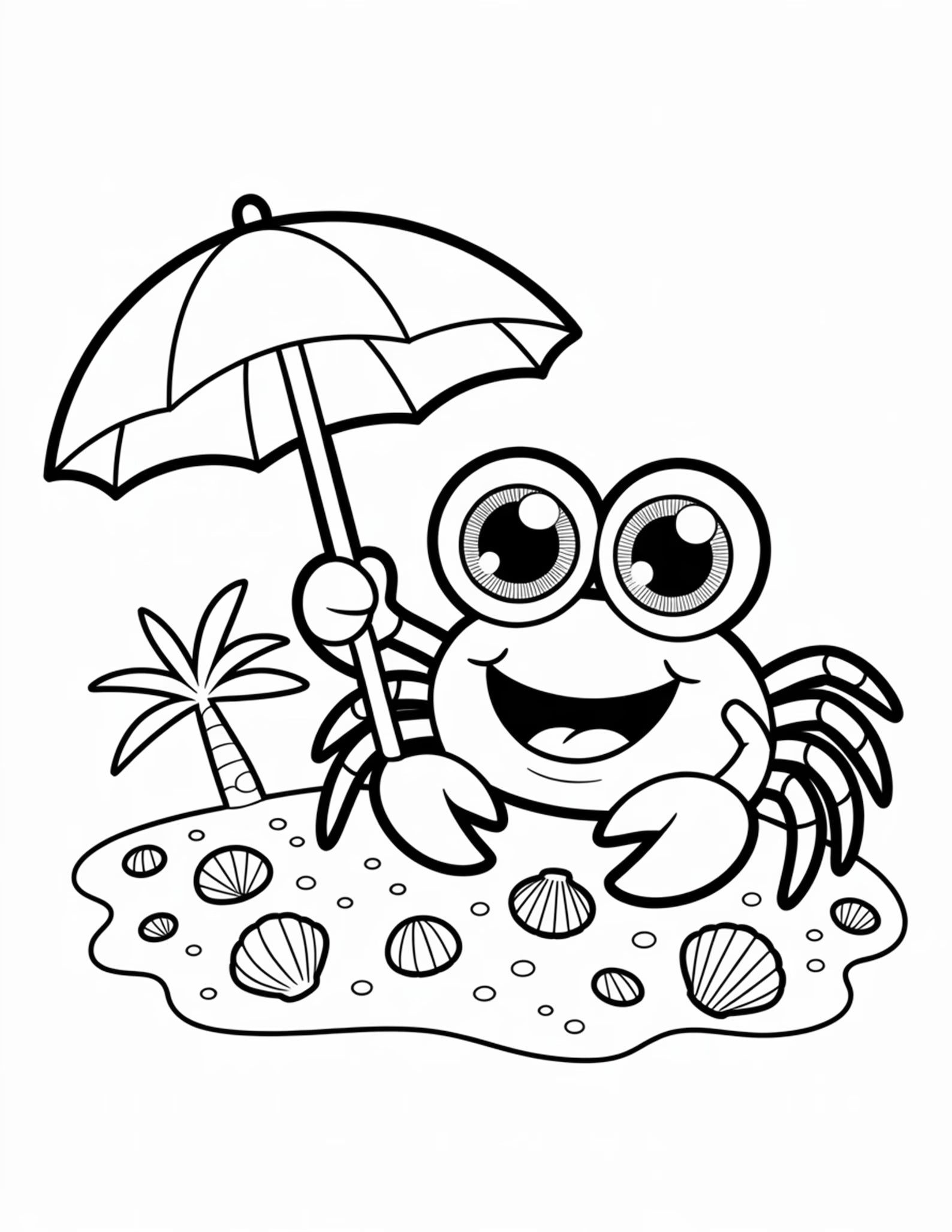100 Cute Ocean Animals Coloring Page