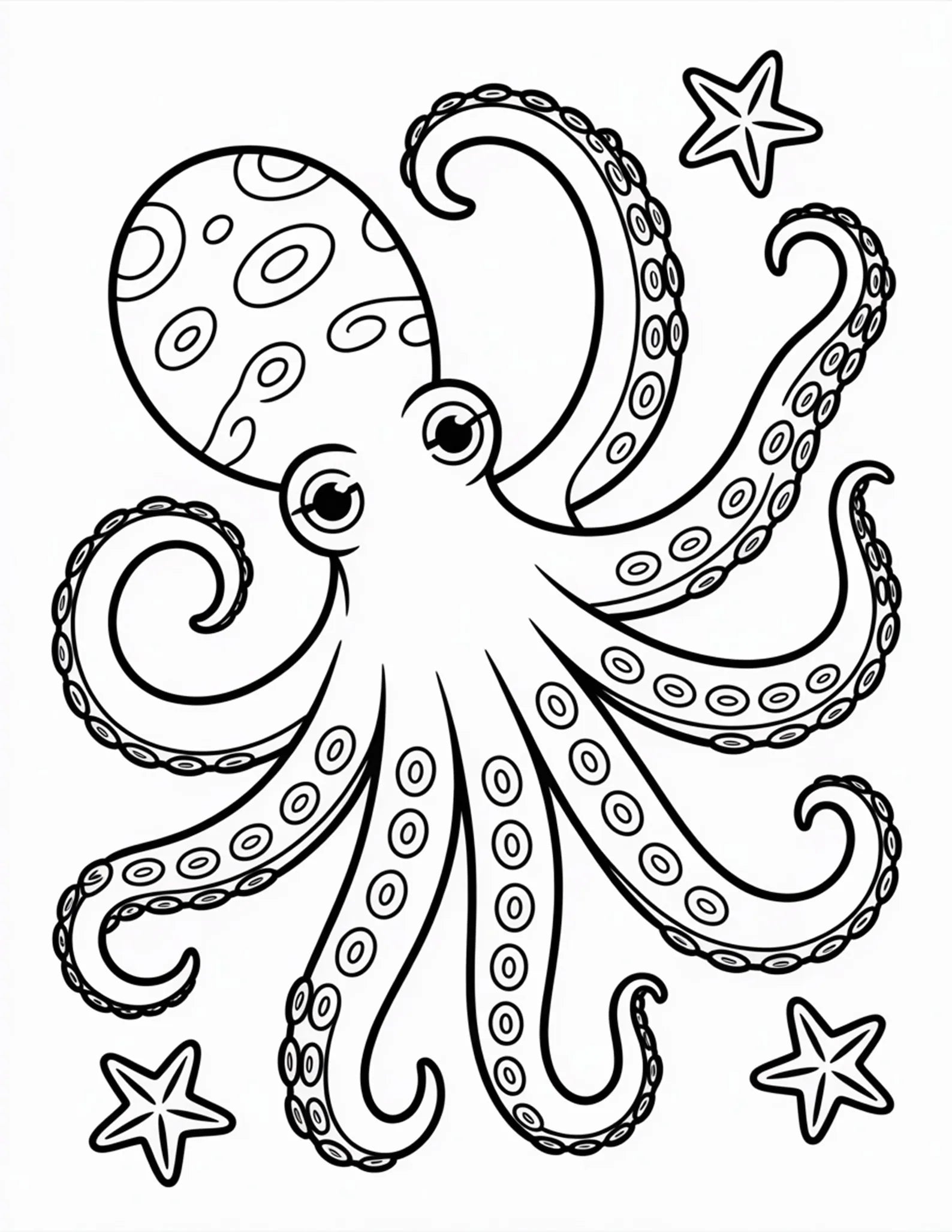 100 Cute Ocean Animals Coloring Page