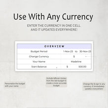 Budget Planner Google Sheet