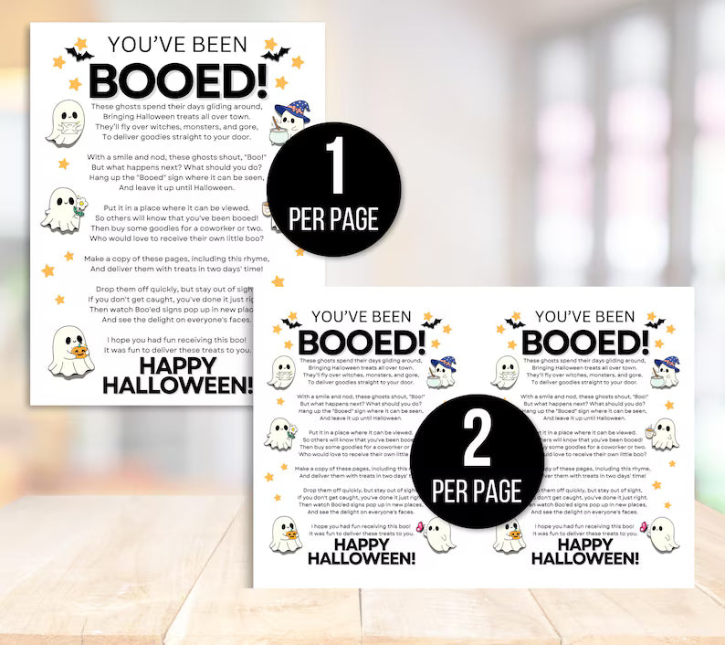 You've Been Boo'd Printable Halloween Kit, I've Been Booed Coworker Edition, You've Been Booed Printable, Halloween Boo Game, Booed Bundle