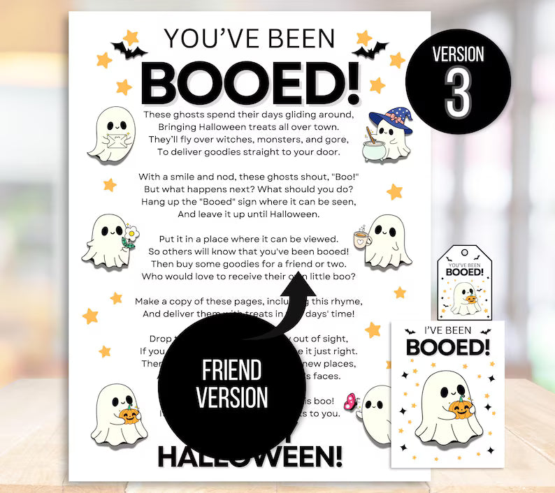 You've Been Boo'd Printable Halloween Kit, I've Been Booed Coworker Edition, You've Been Booed Printable, Halloween Boo Game, Booed Bundle