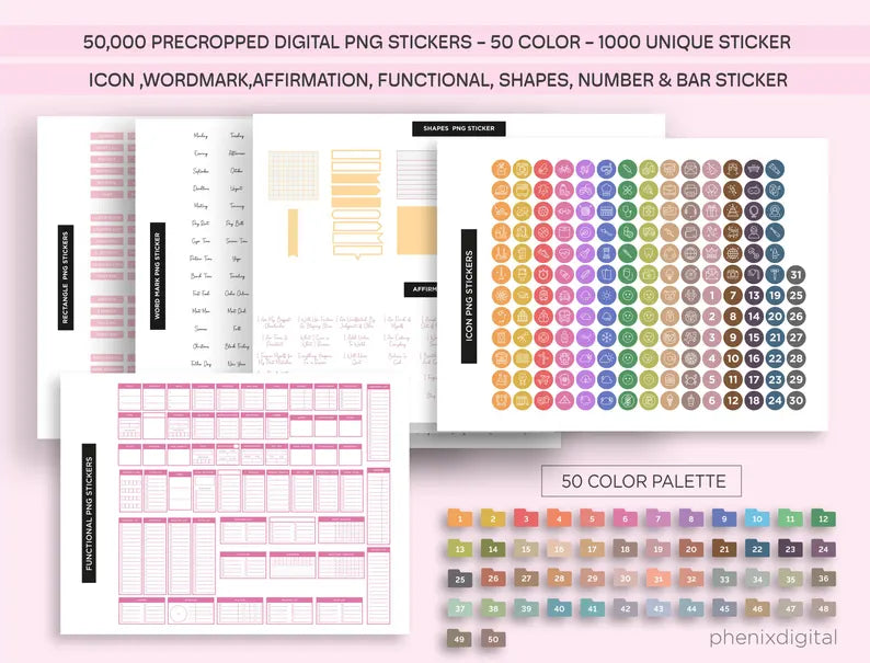 All-in-One Digital Planner 2025, 2026, 2027, Digital Planner, Digital Journal, Digital Goodnotes Template, Weekly, Daily Planner, Notability