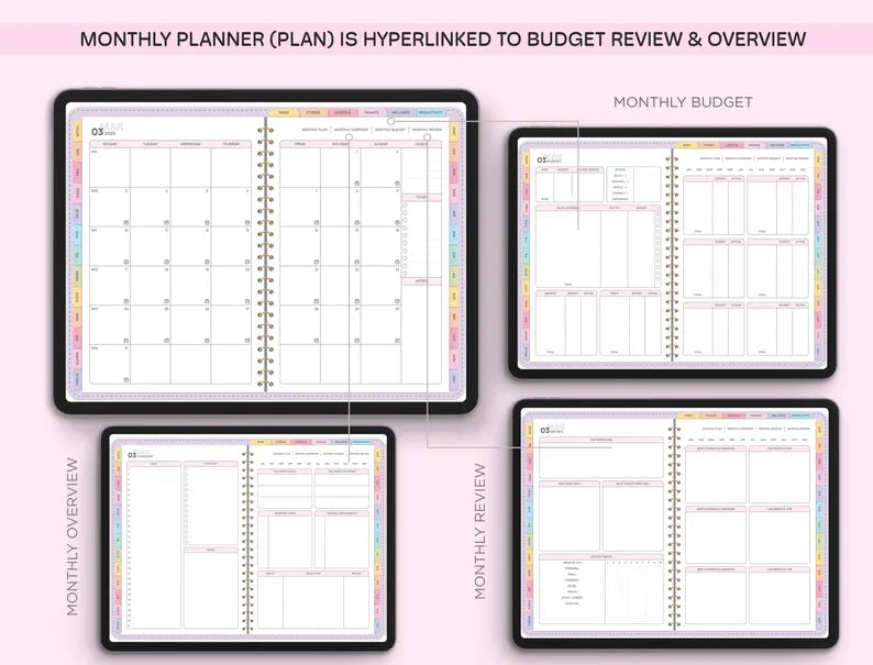 All-in-One Digital Planner 2025, 2026, 2027, Digital Planner, Digital Journal, Digital Goodnotes Template, Weekly, Daily Planner, Notability