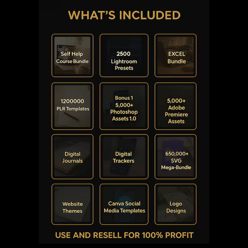 170M+ Digital Products Bundle | PLR & MRR Rights Included